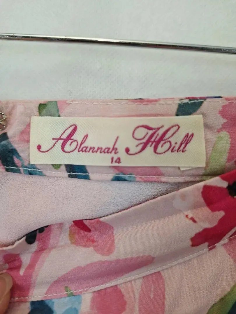 Alannah Hill Feminine Cotton Candy Watercolour Floral Skirt Size 14