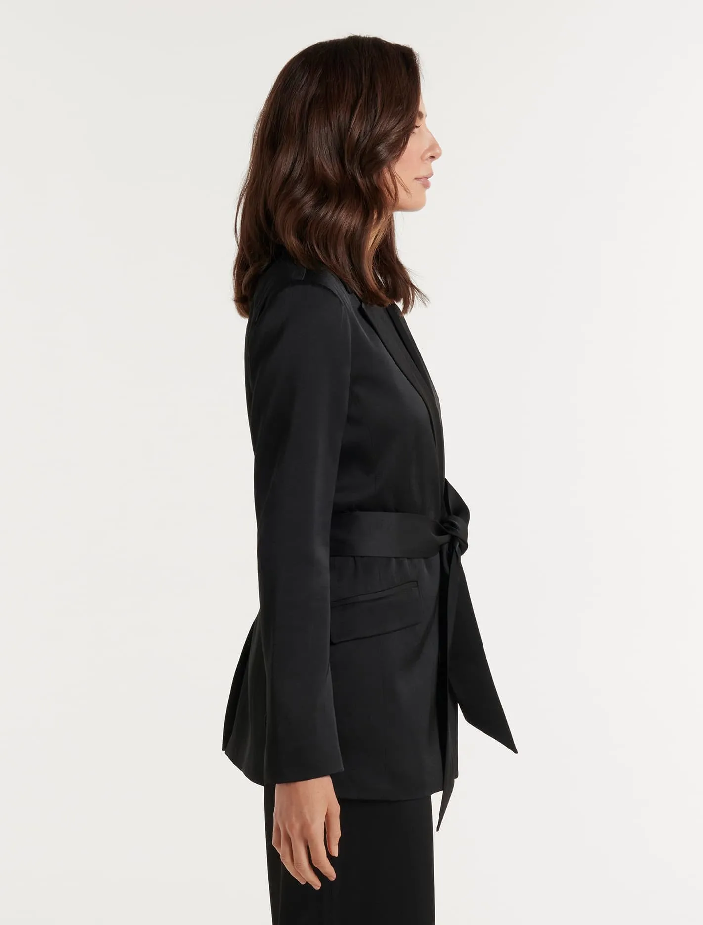 Alora Satin Tie Co-Ord Blazer