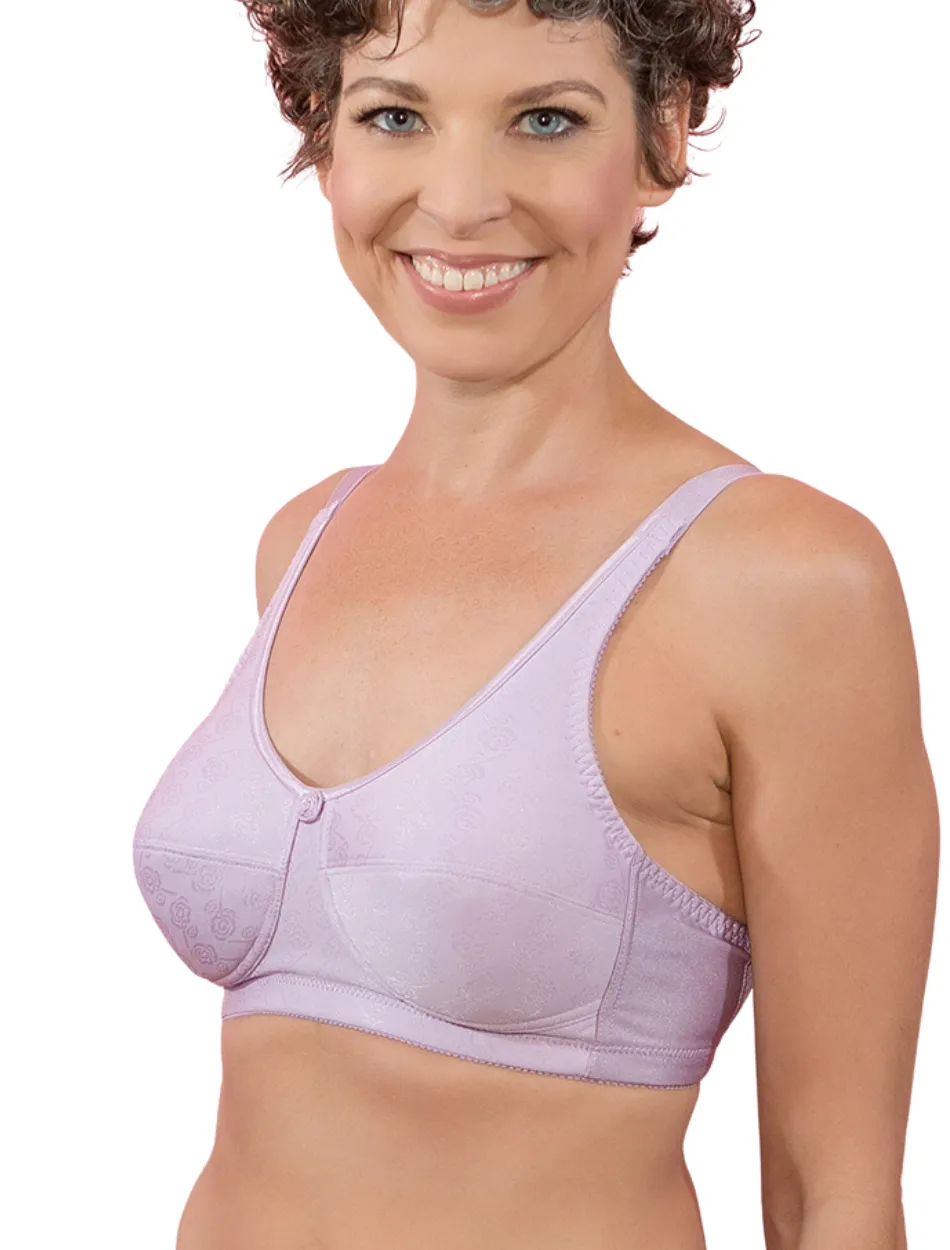 American Breast Care Mastectomy Bra Rose Contour 103 Lilac | Lilac Rose Contour Bra