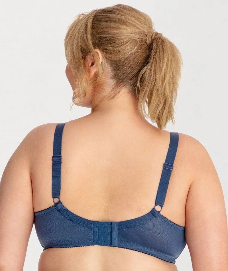 Ava & Audrey Lucille Lace Wire-Free Bra - Navy