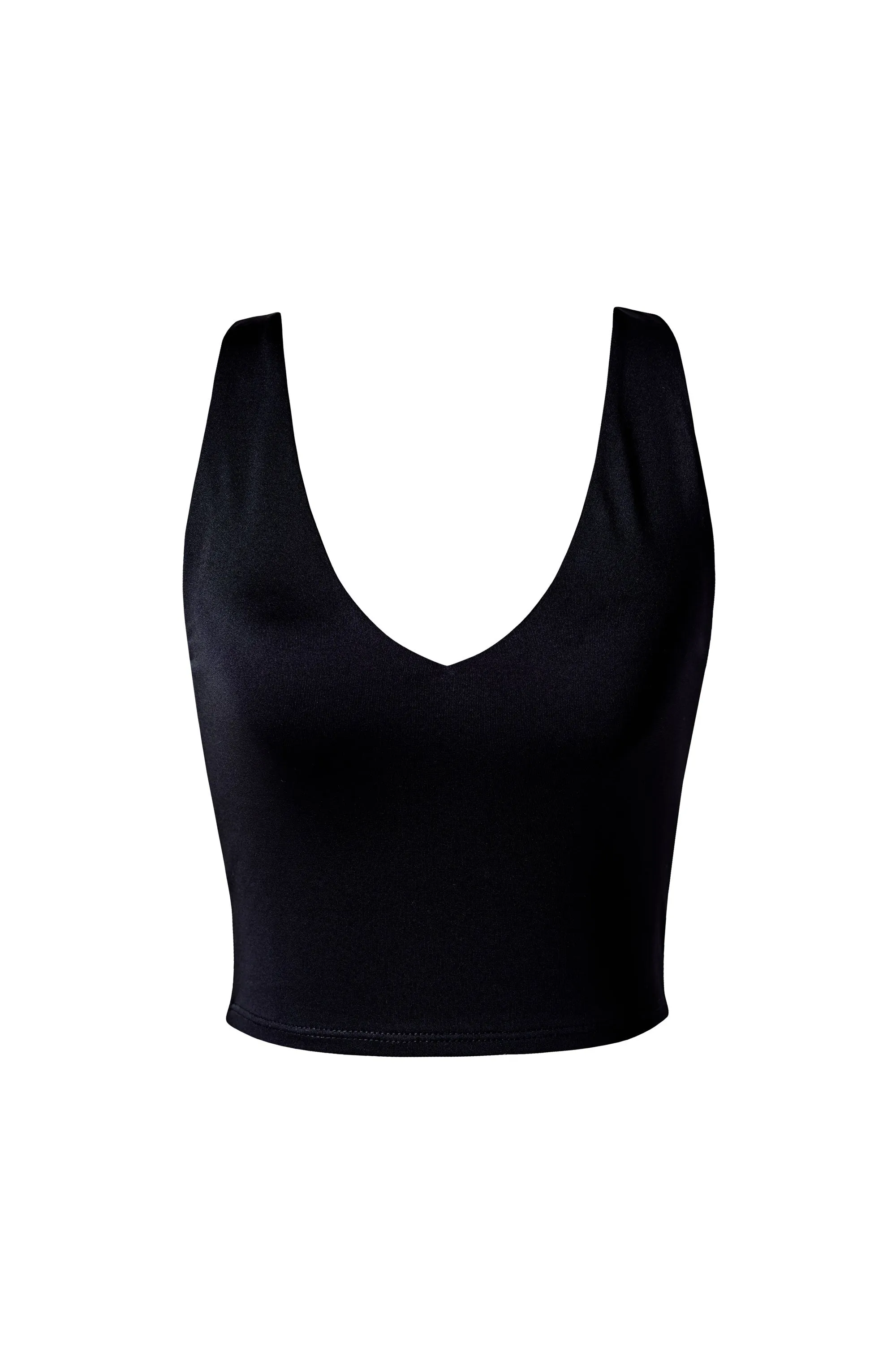 Avi Black Crop Top