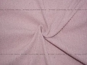 Baby Pink Woven Wool Fabric