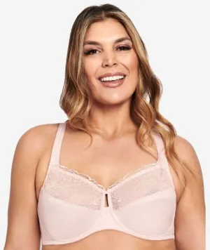 Berlei Luminous Embroidered Minimiser Bra - Nude Lace