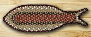 Burgandy Fish Rug