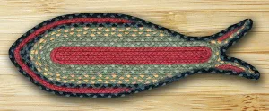 Burgandy1 Fish Rug