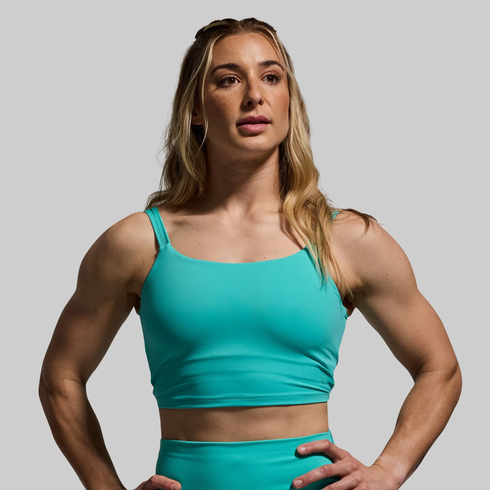 Don't Get It Twisted Sports Bra (Turquoise)