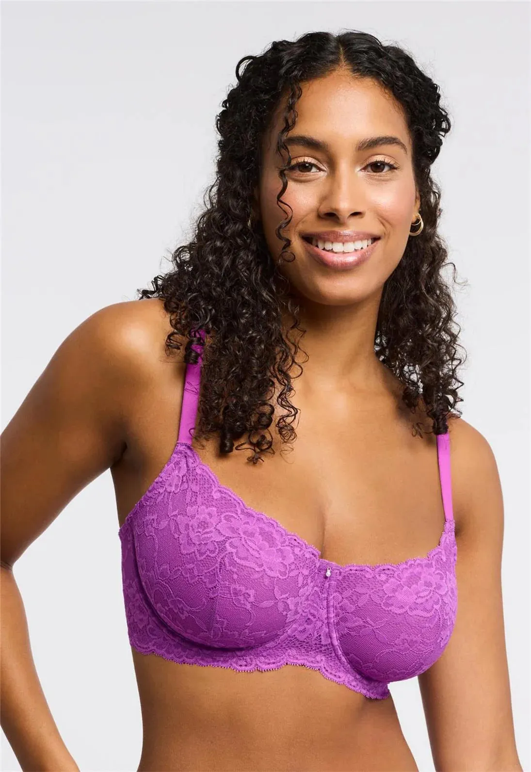 Flirt Demi Lace Bra In Dahlia - Montelle