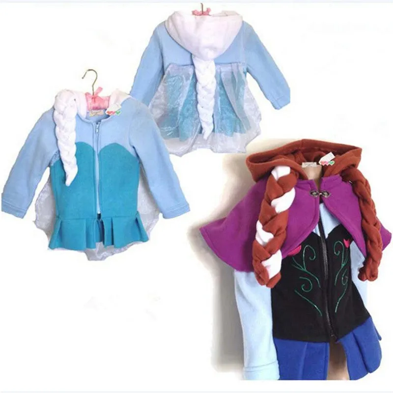 Girls Elsa and Anna jacket Spring / Autumn  - Free Shipping to N.A.