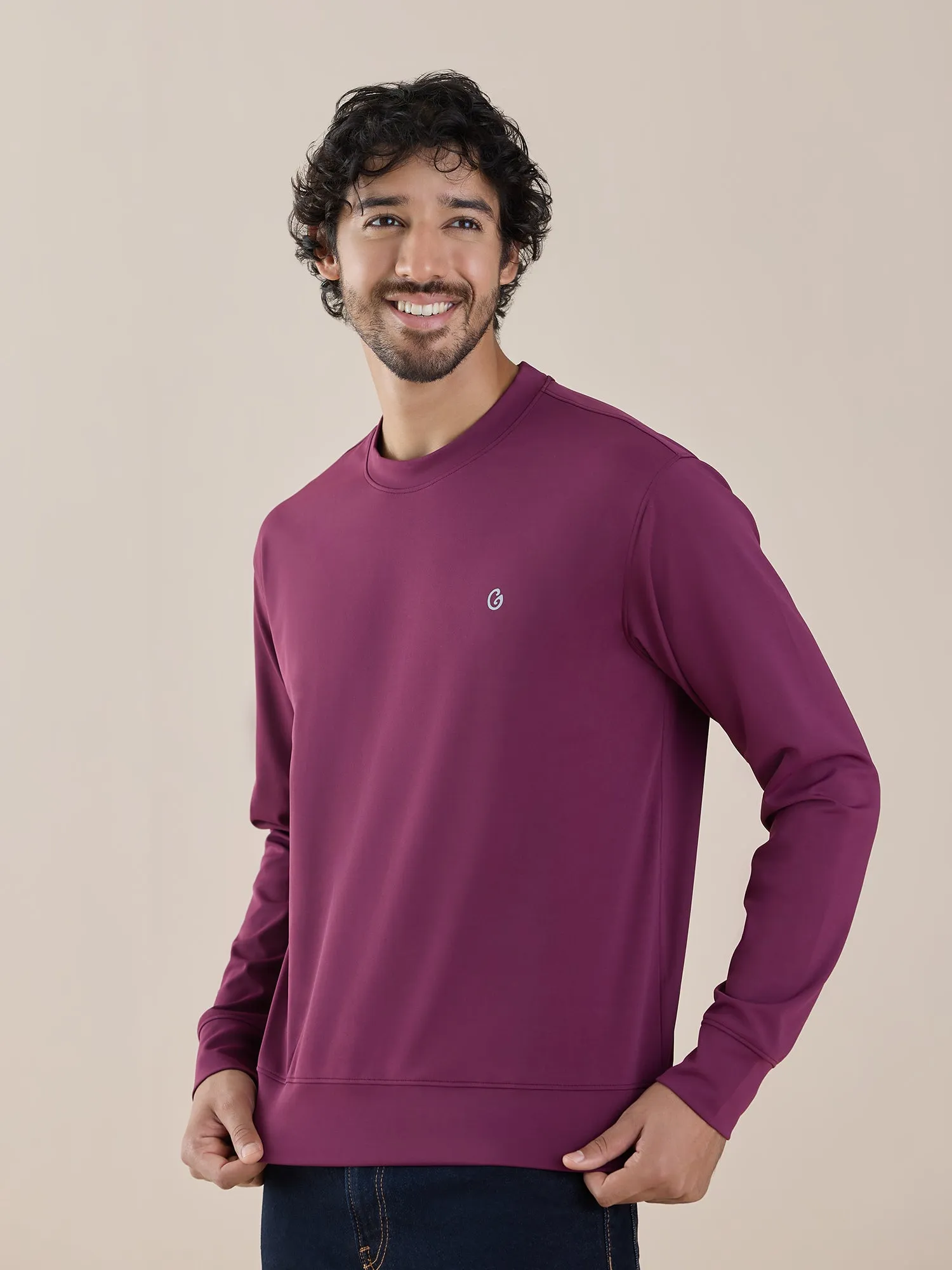 Gloot Active Sweatshirt GLA025 Plum