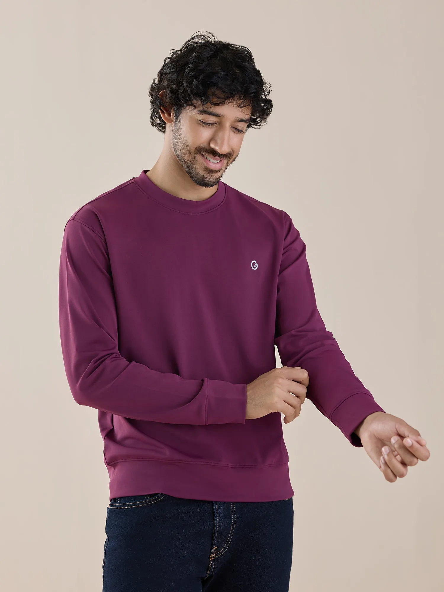 Gloot Active Sweatshirt GLA025 Plum