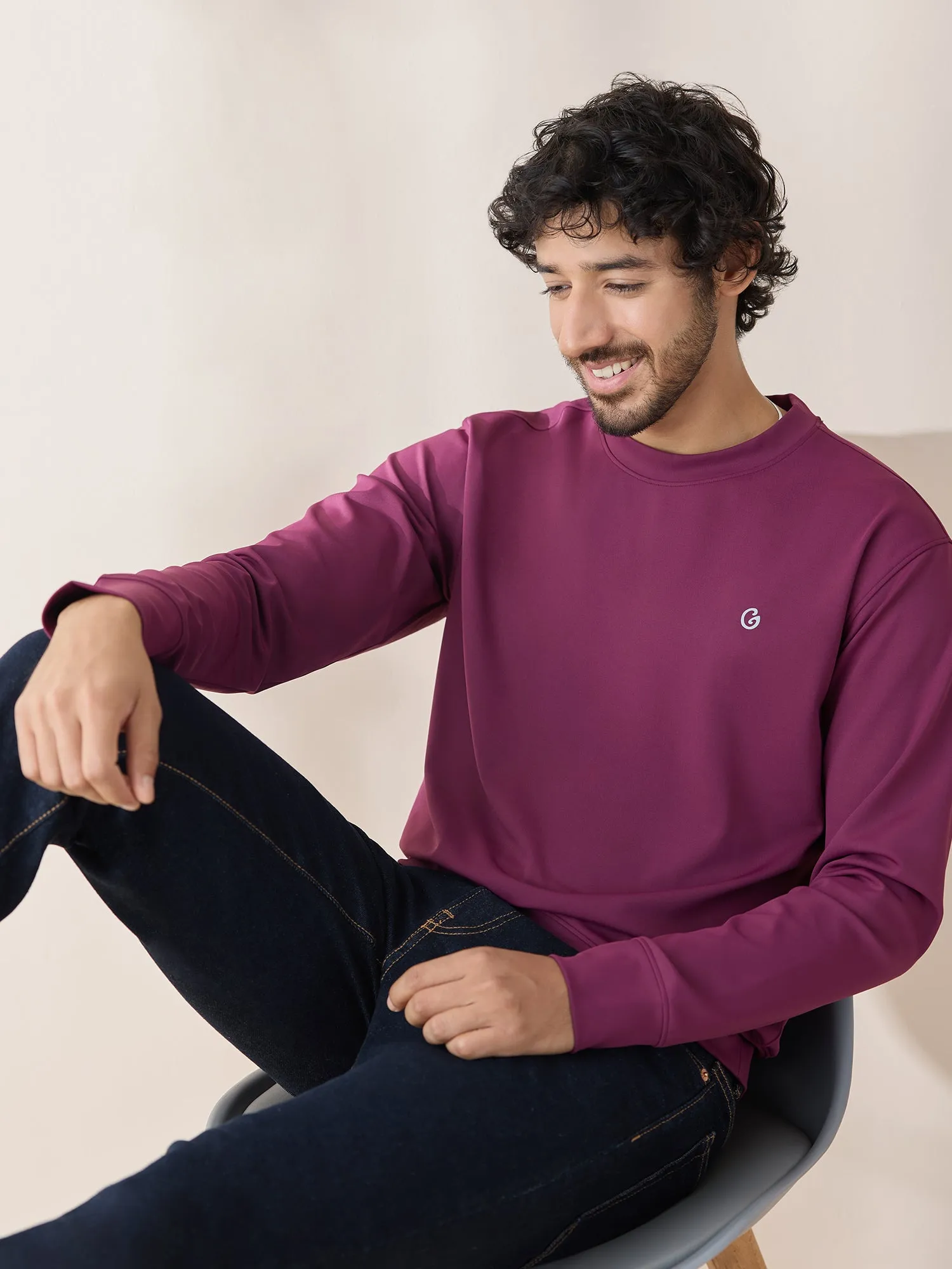 Gloot Active Sweatshirt GLA025 Plum