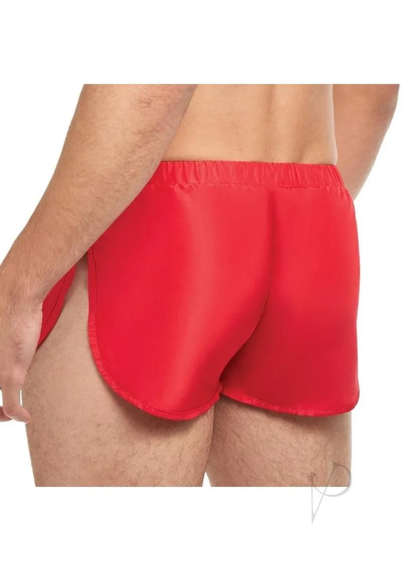 Goal Line Extreme Split Shorts L/xl Red