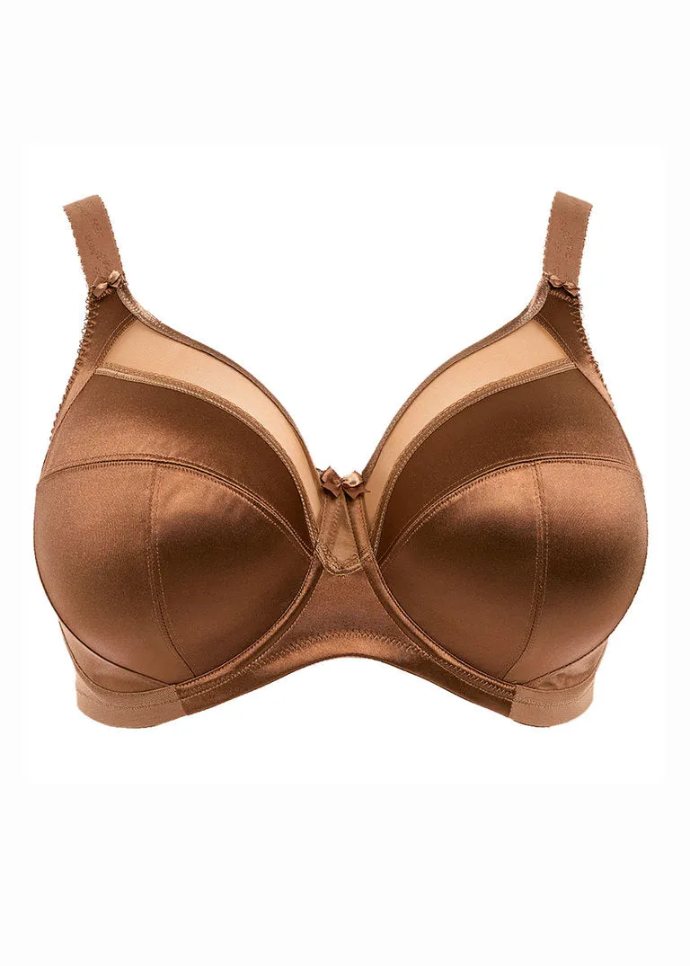 Goddess  Keira Underwire Banded Bra, Cinnamon