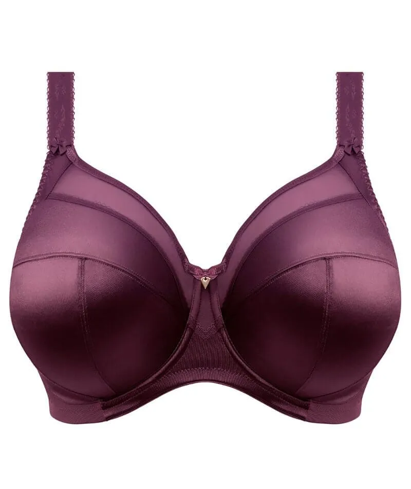 Goddess Keira Underwired Banded Bra - Blackberry