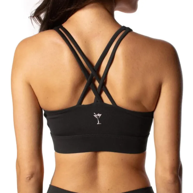 Golftini Crossover Bra - Black