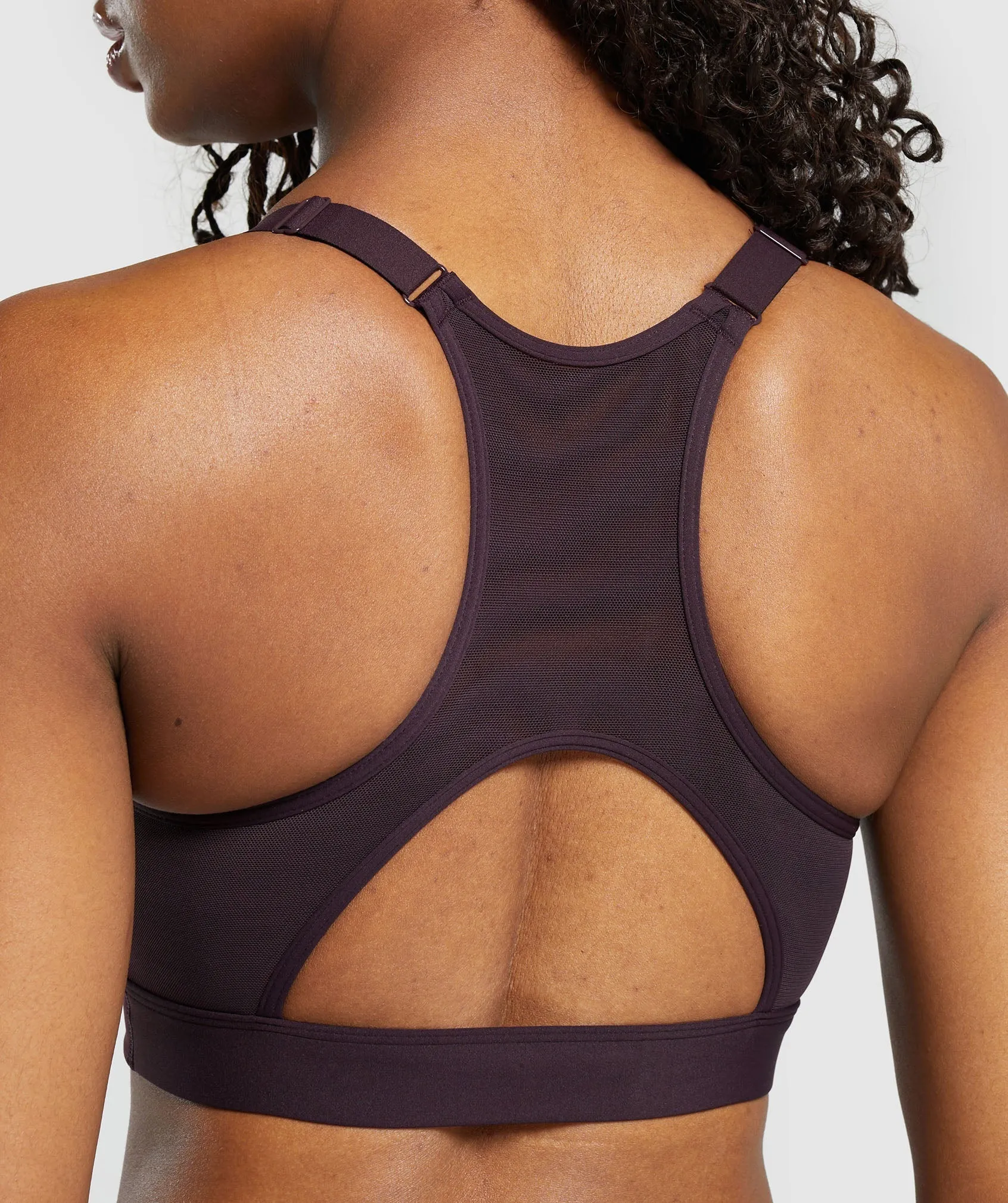 Gymshark Wrap Sports Bra - Plum Brown