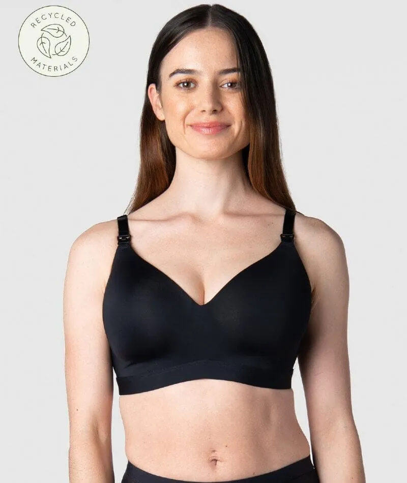 Hotmilk Infinite T-Shirt Wirefree Nursing Bra - Black