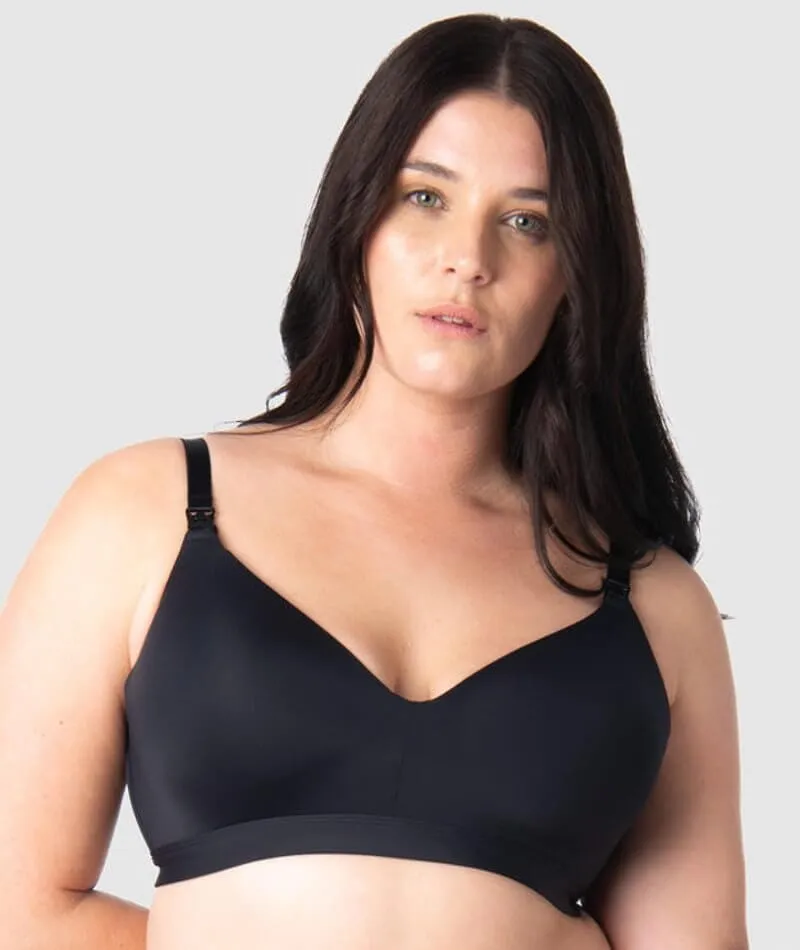 Hotmilk Infinite T-Shirt Wirefree Nursing Bra - Black