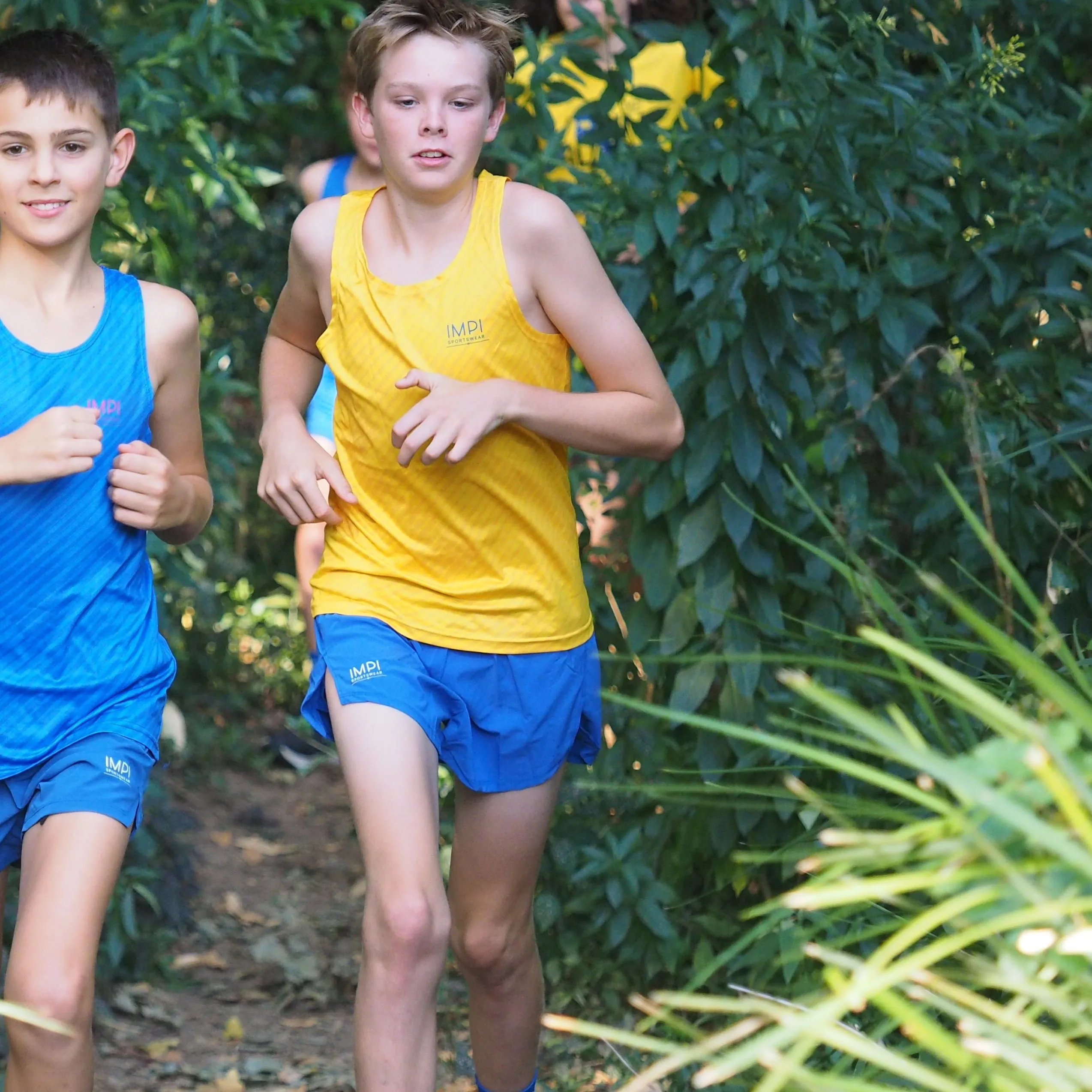 IMPI Boys Split Running Shorts - Cobalt Blue