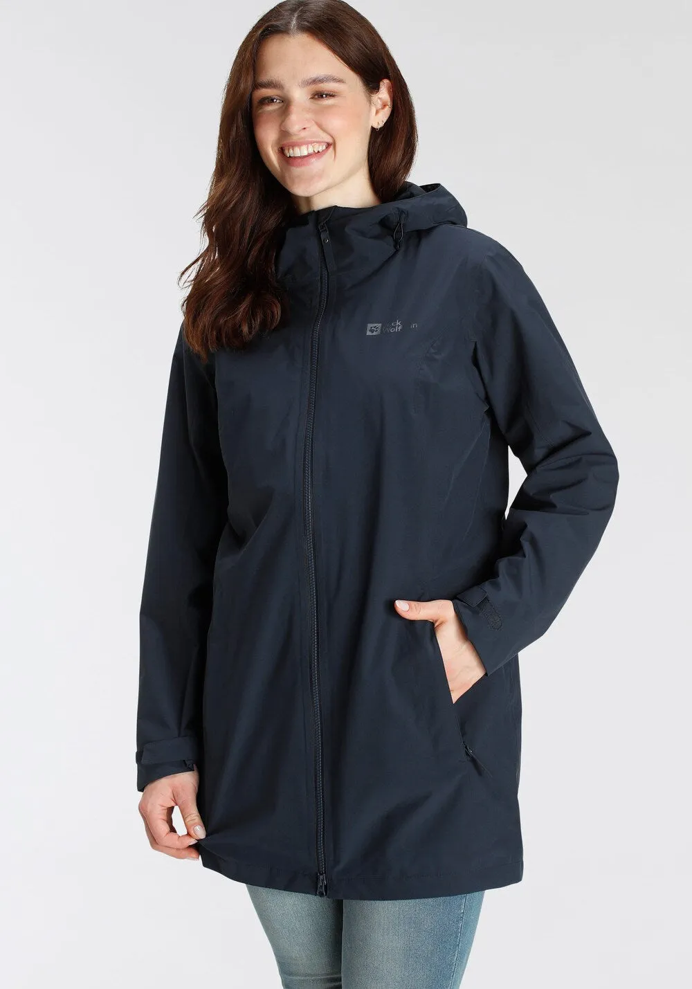 JACK WOLFSKIN raincoat, navy