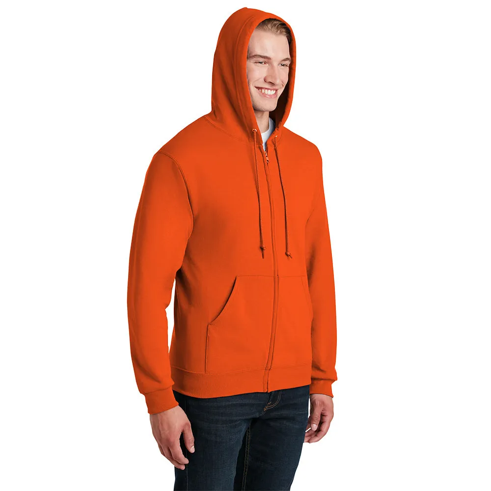 Jerzees® - NuBlend® Full-Zip Hooded Sweatshirt - Safety Orange