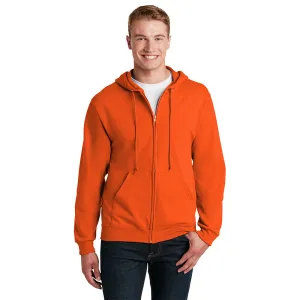 Jerzees® - NuBlend® Full-Zip Hooded Sweatshirt - Safety Orange