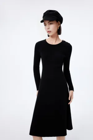 LILY Elegant Fitted Little Black Dress