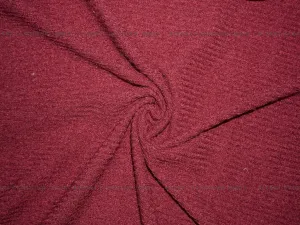 Maroon Woven Wool Fabric