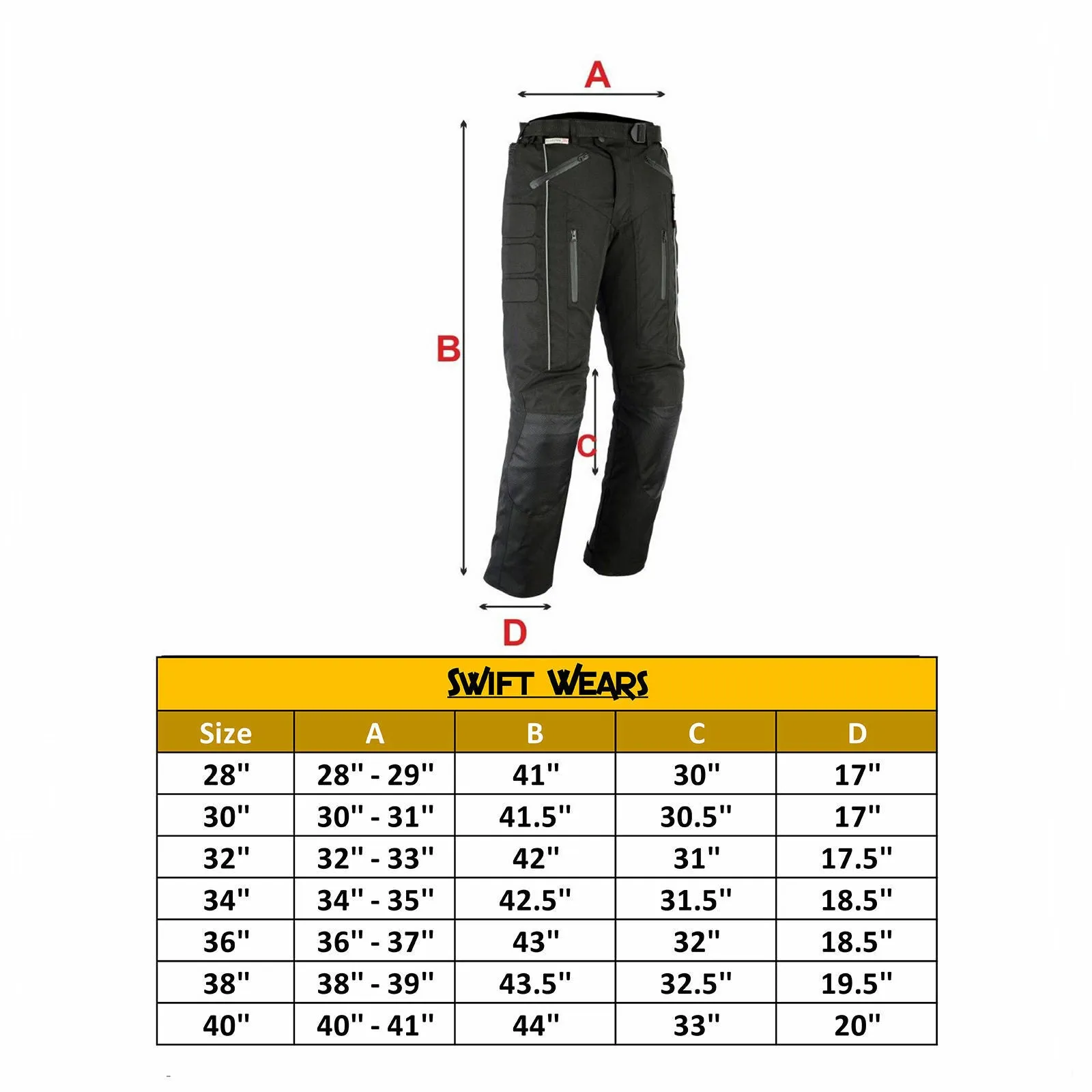 Motorbike Cardura Pants Armors