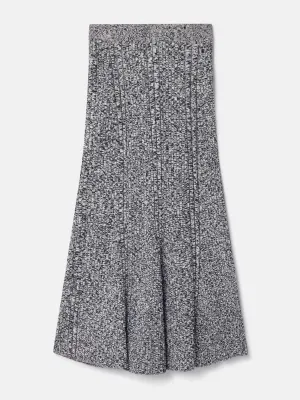 Mouline rib knit skirt