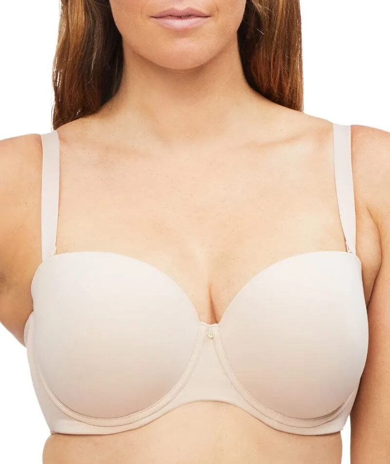 Nancy Ganz Body Define Strapless Full Cup Contour Bra - Warm Taupe