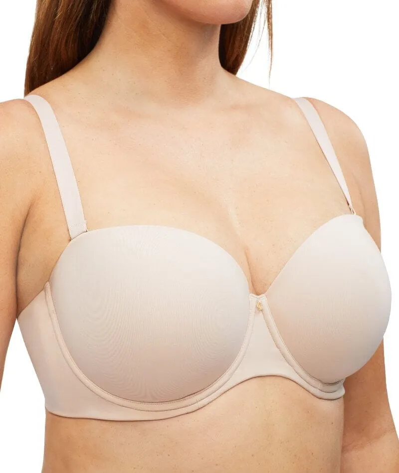 Nancy Ganz Body Define Strapless Full Cup Contour Bra - Warm Taupe