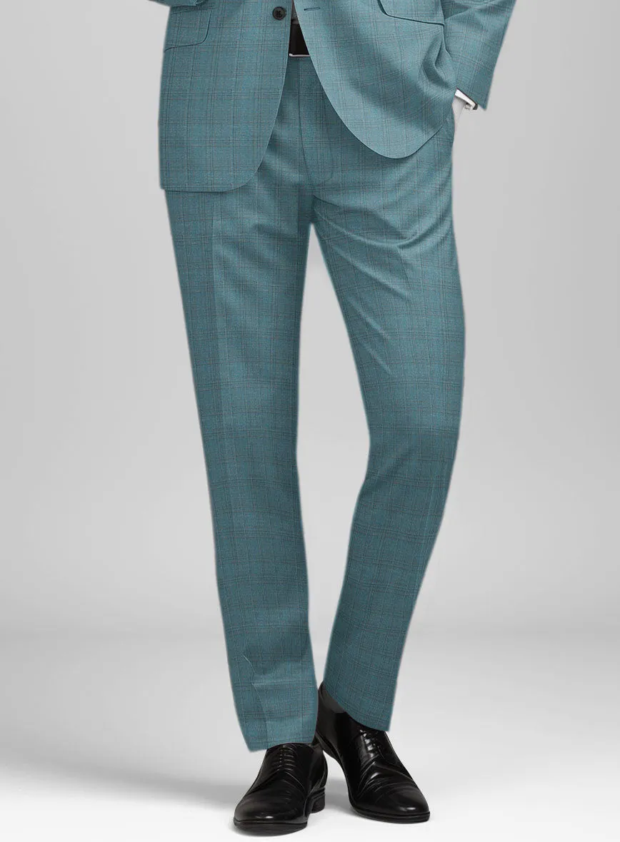 Napolean Gisde Glen Light Blue Wool Pants