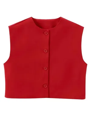 Nicole Cropped Waistcoat