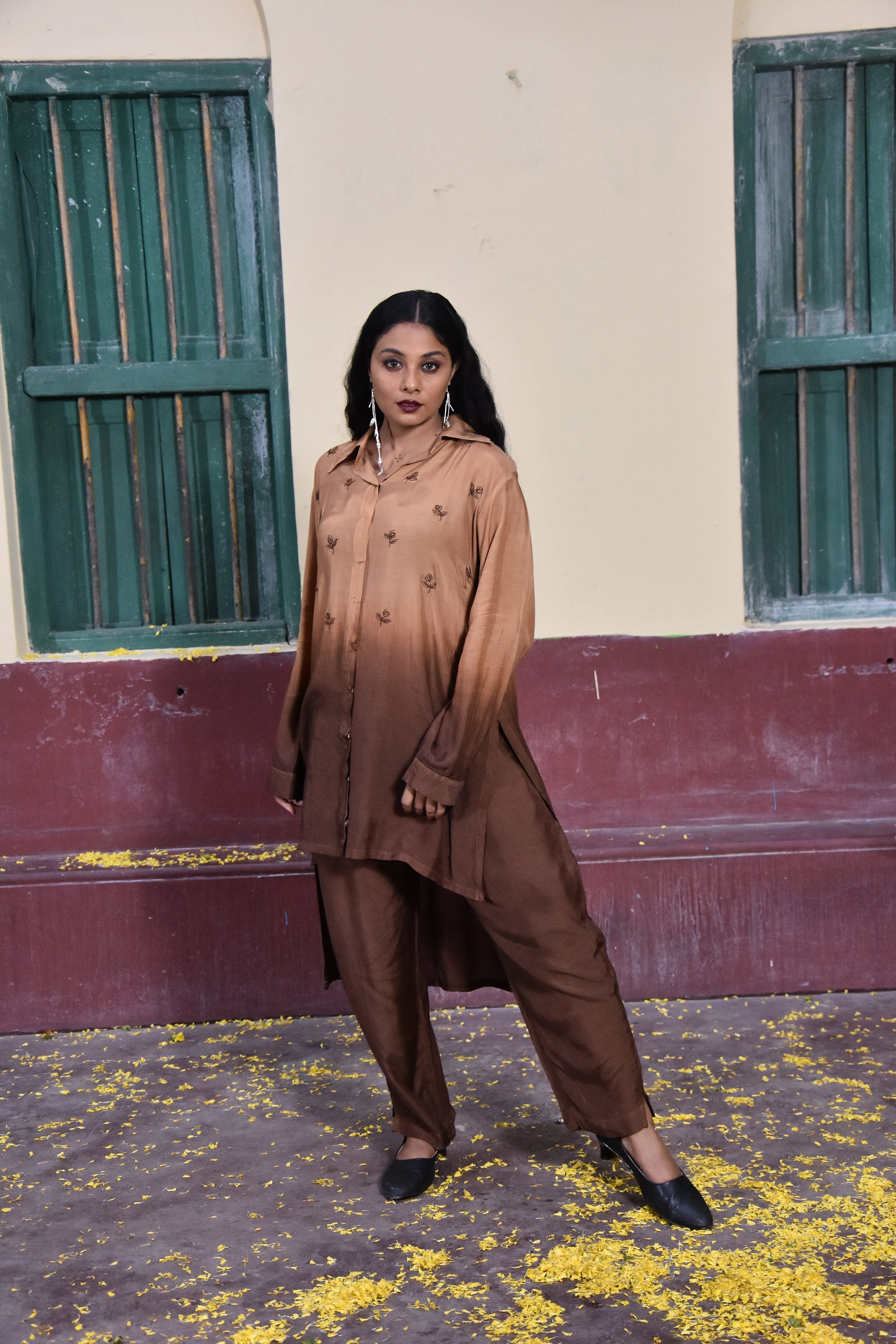 Ombre Dye Brown CO-Ord Set