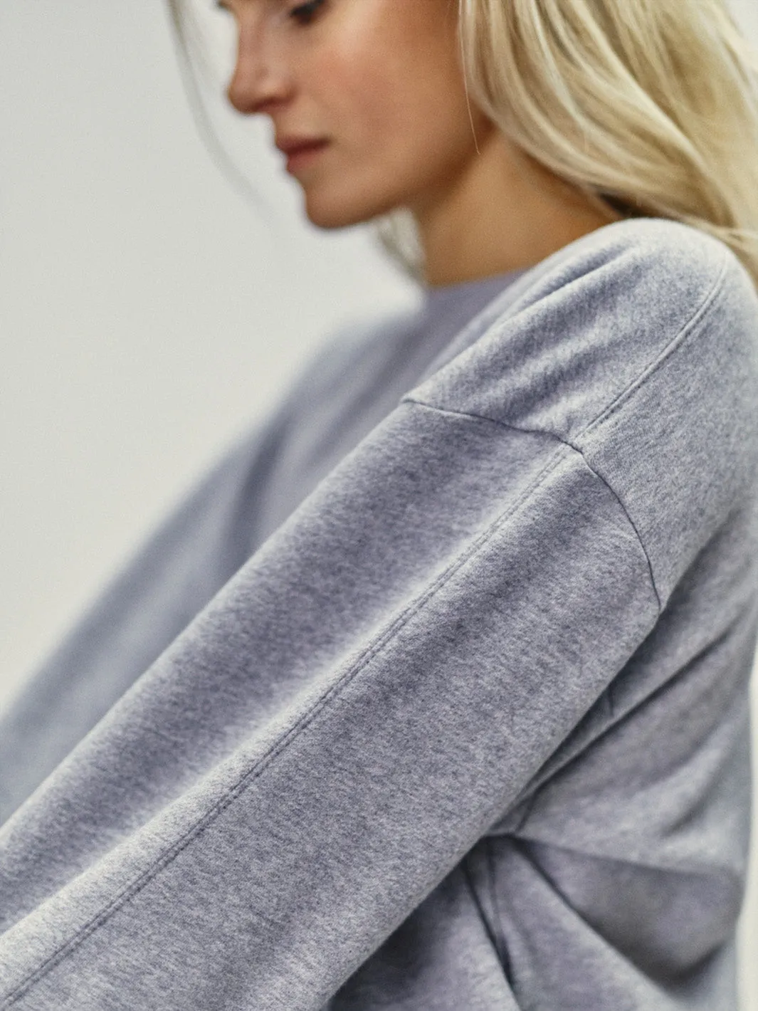 Organic Cotton Round Neck Sweatshirt