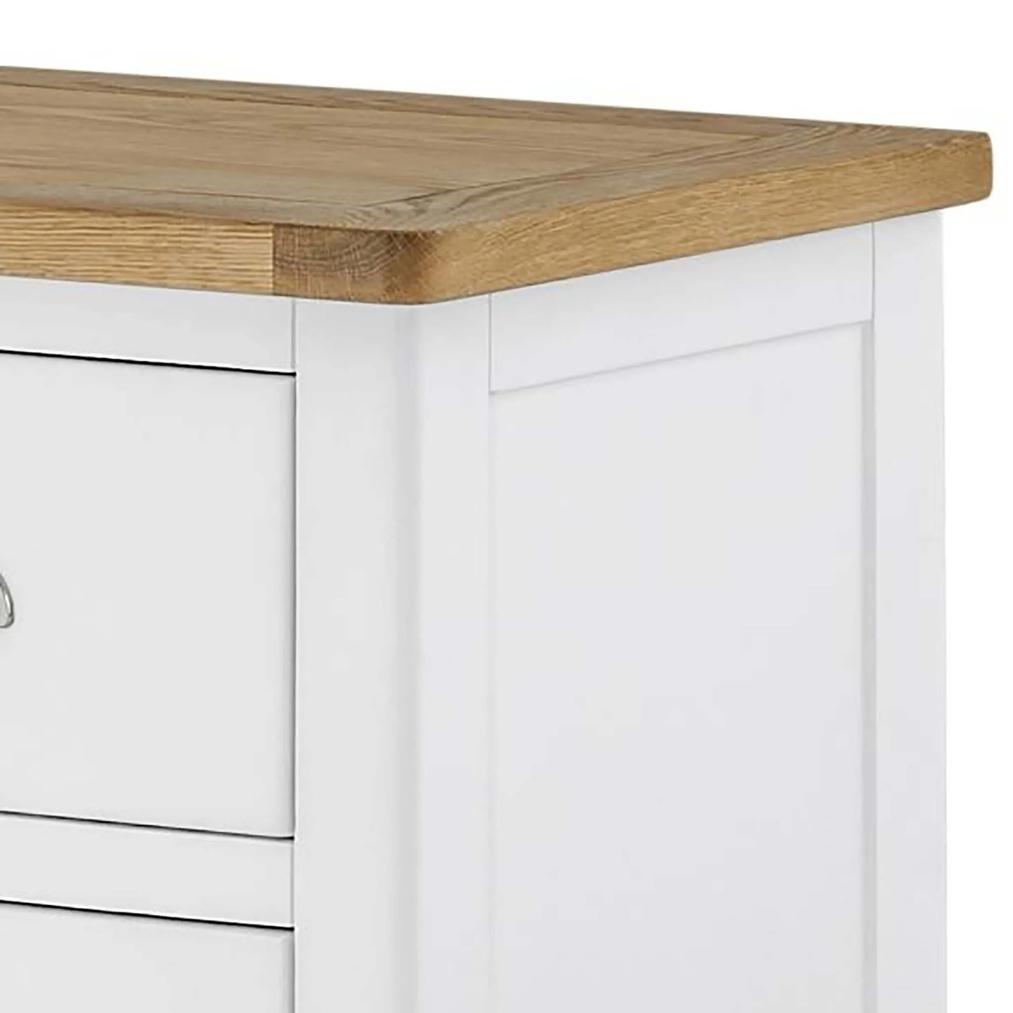 Padstow White 2 over 3 Drawer Chest