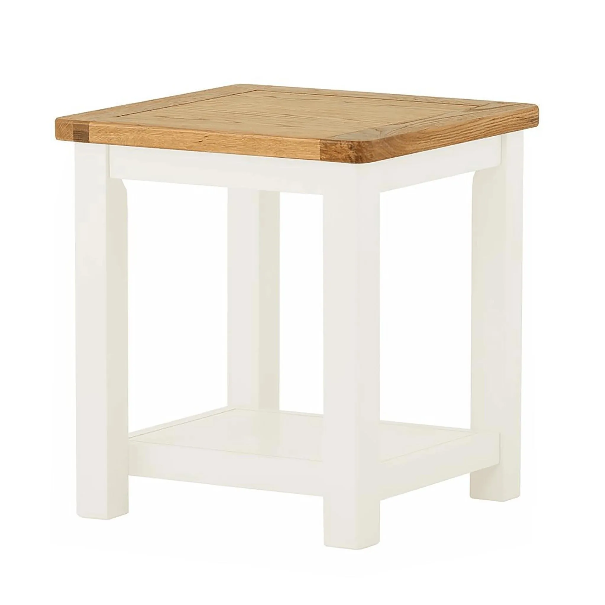 Padstow White Lamp/Side Table