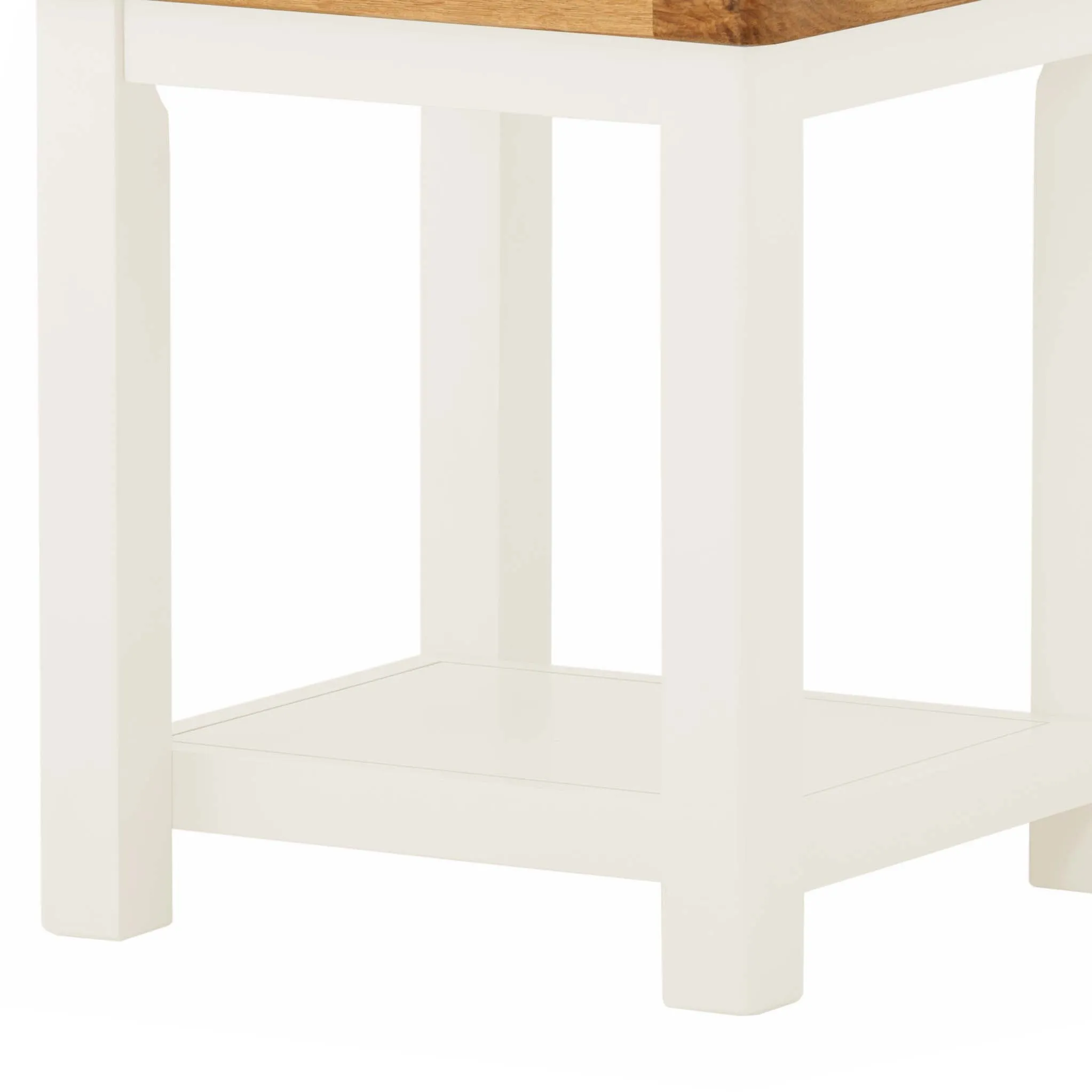 Padstow White Lamp/Side Table