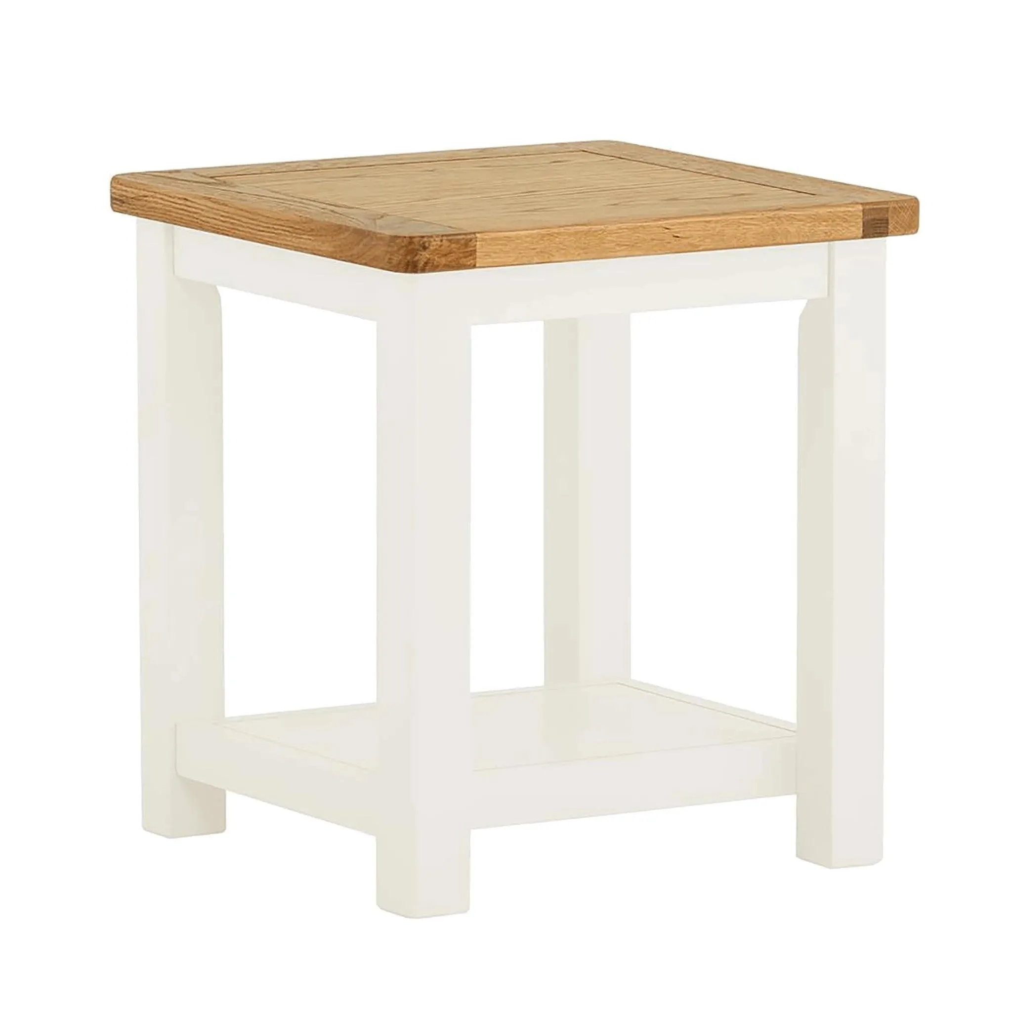 Padstow White Lamp/Side Table