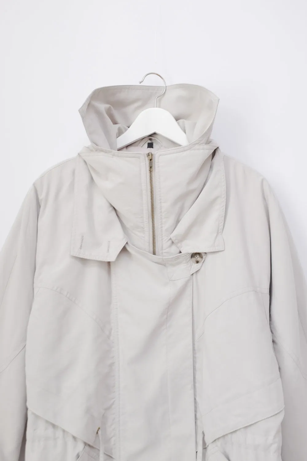 PALE GREY VINTAGE TRENCH COAT