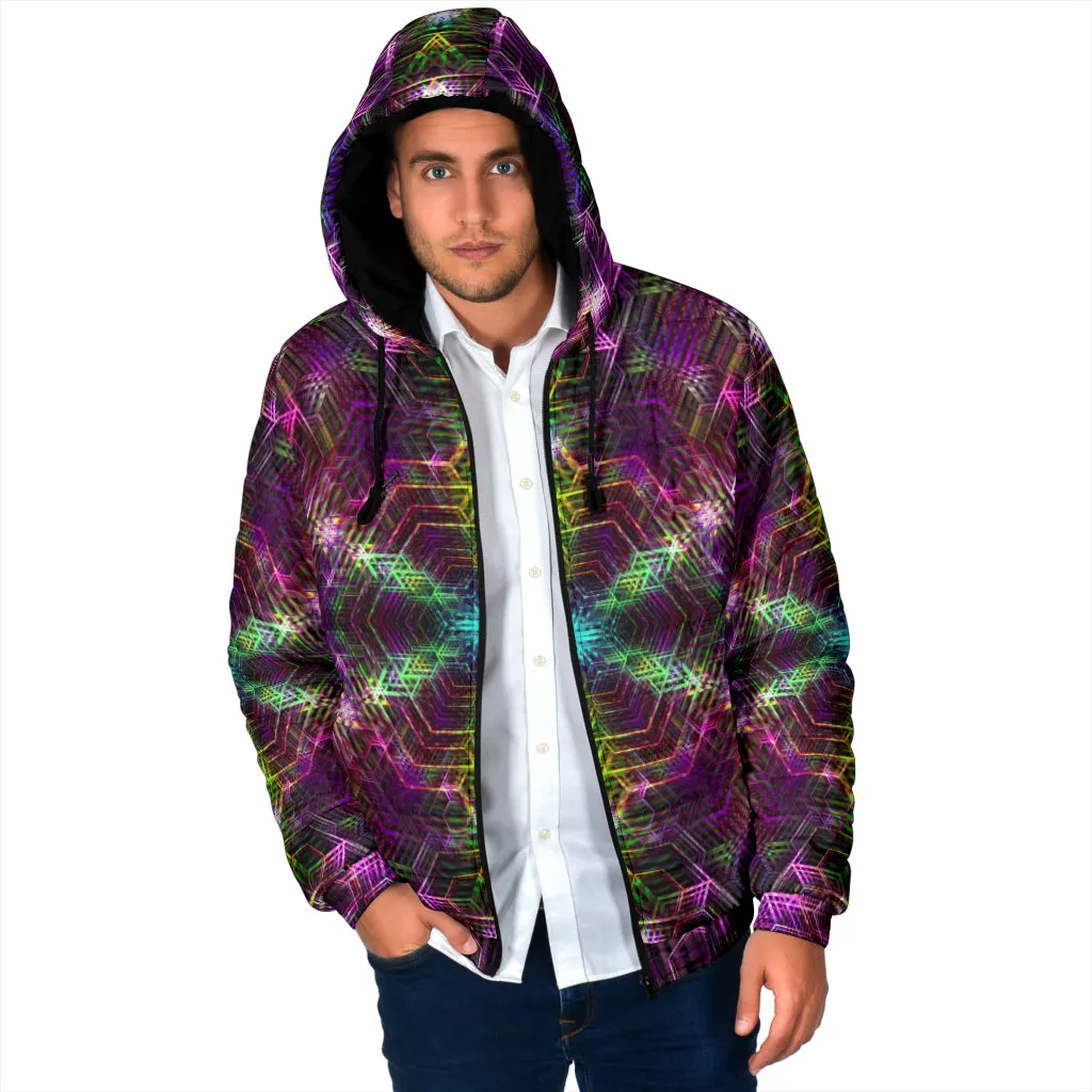 PSYCHEDELIA WARM 4RT DIMENSION | MENS WINTER HOODIE JACKET | YANTRART