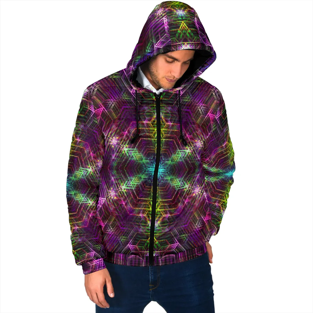 PSYCHEDELIA WARM 4RT DIMENSION | MENS WINTER HOODIE JACKET | YANTRART