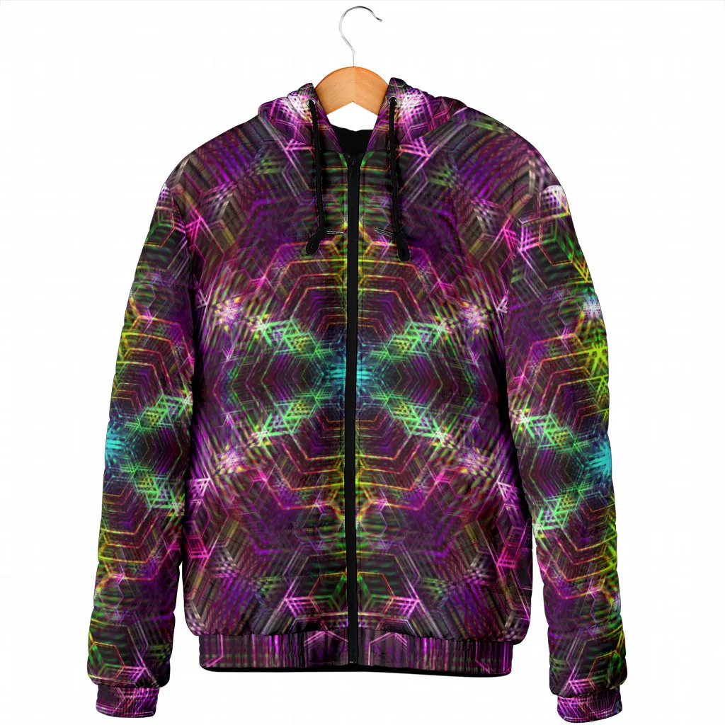 PSYCHEDELIA WARM 4RT DIMENSION | MENS WINTER HOODIE JACKET | YANTRART