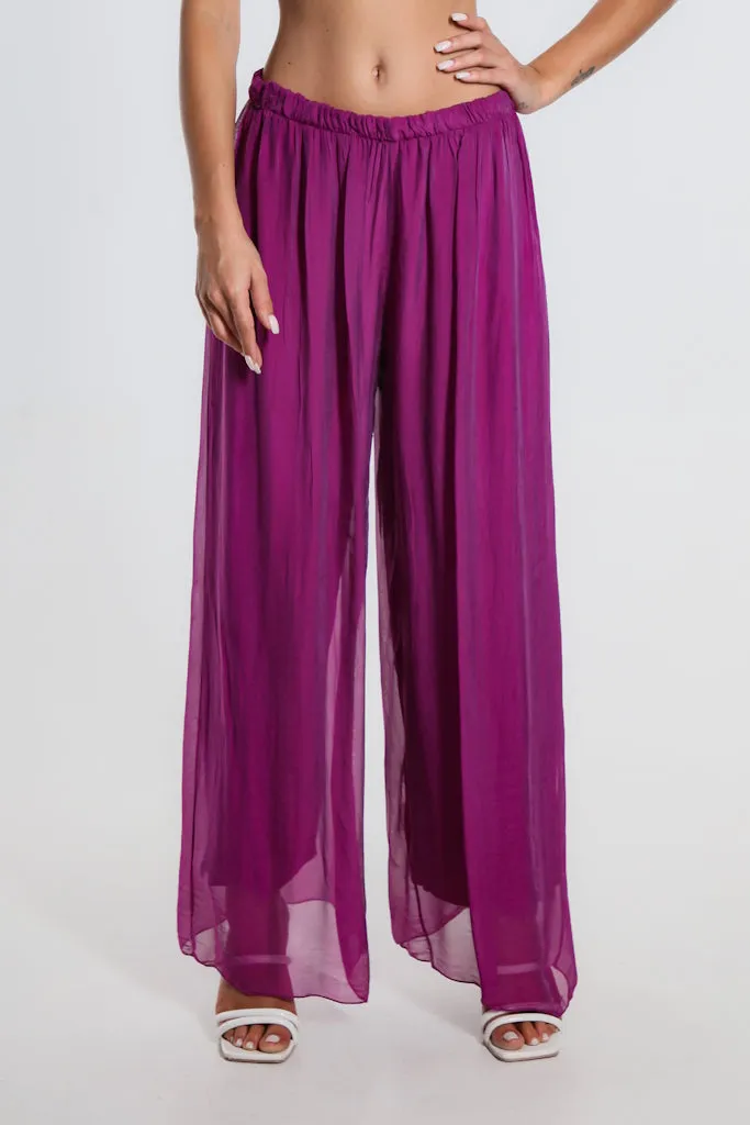 Roxy Silk Straight Leg Pant (PL212)