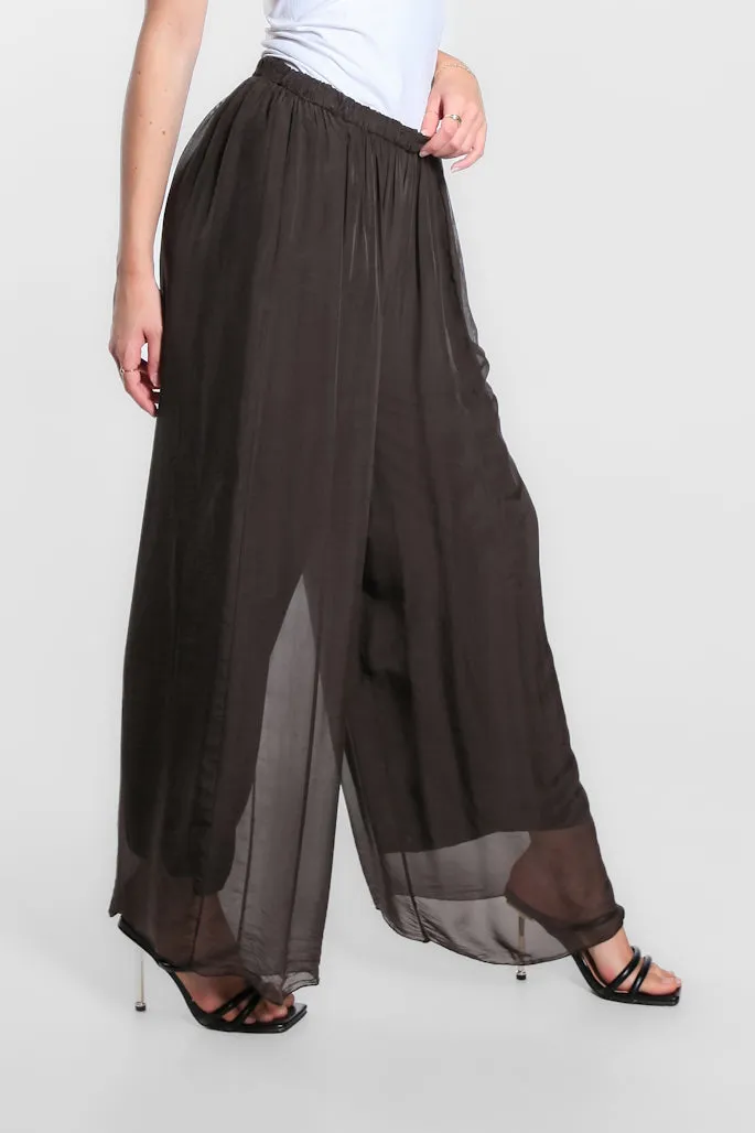 Roxy Silk Straight Leg Pant (PL212)