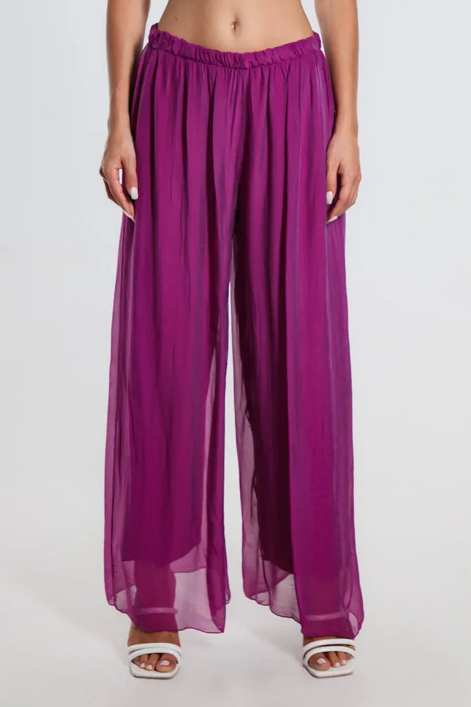 Roxy Silk Straight Leg Pant (PL212)