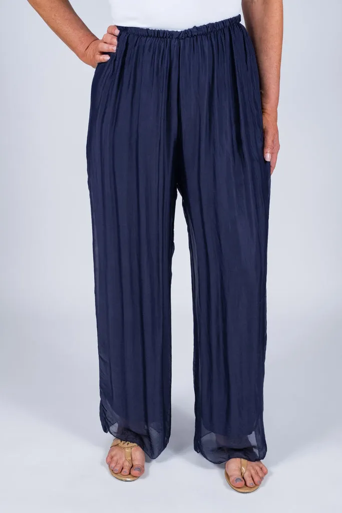 Roxy Silk Straight Leg Pant (PL212)