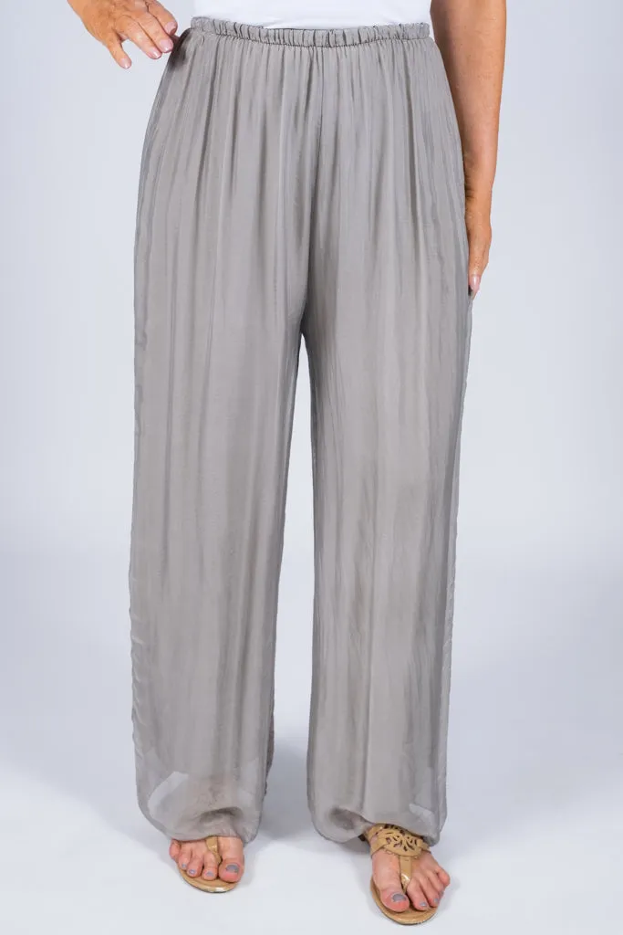 Roxy Silk Straight Leg Pant (PL212)