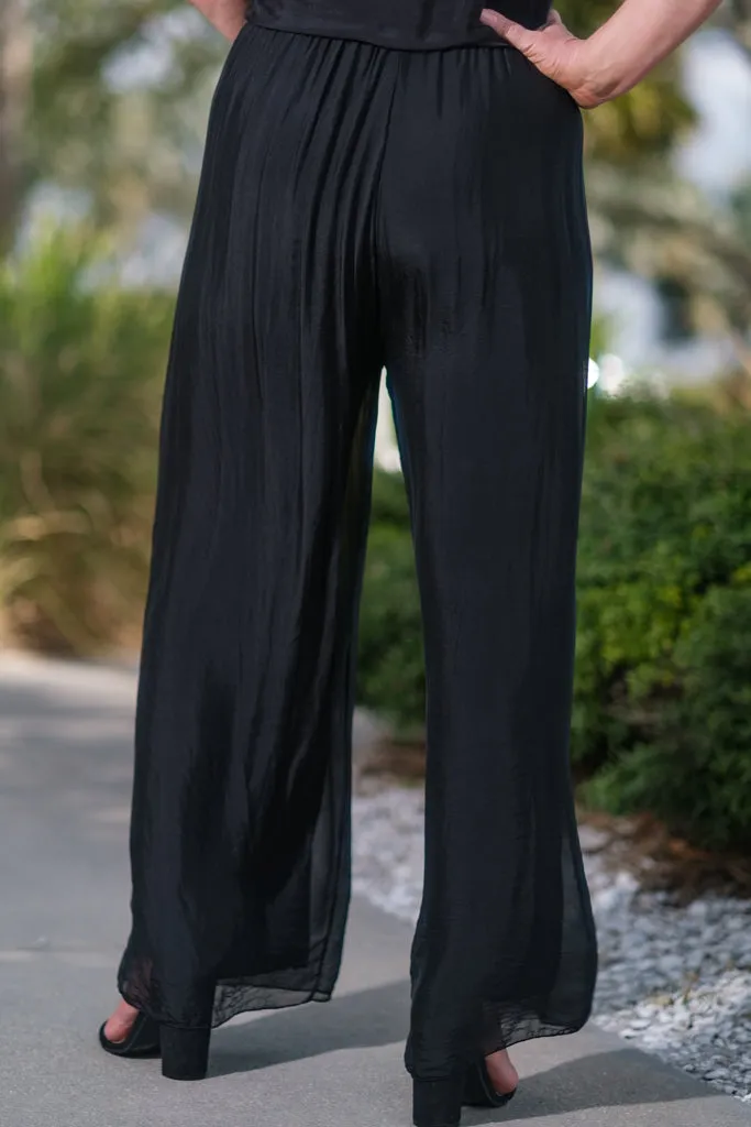 Roxy Silk Straight Leg Pant (PL212)